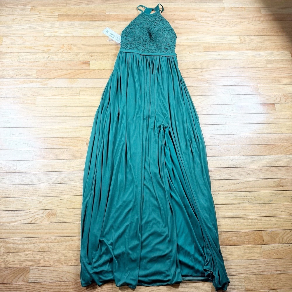 Azazie Kartini Green Bridesmaid Dress- Size A8‎ NWT